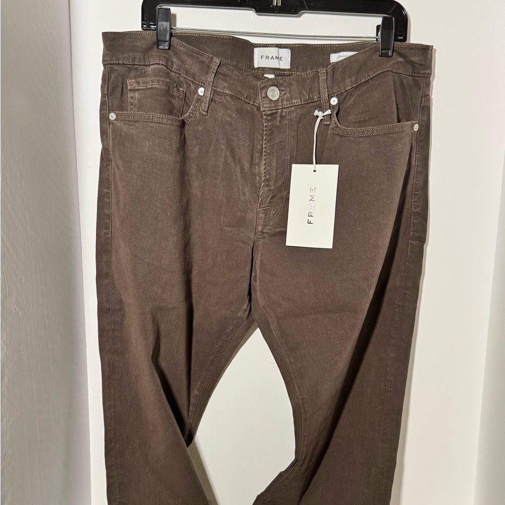 Frame Denim L'Homme Slim Tan Jeans
